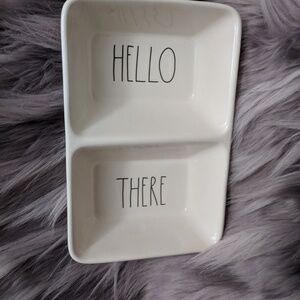 Rae Dunn Hello There Divided Tray